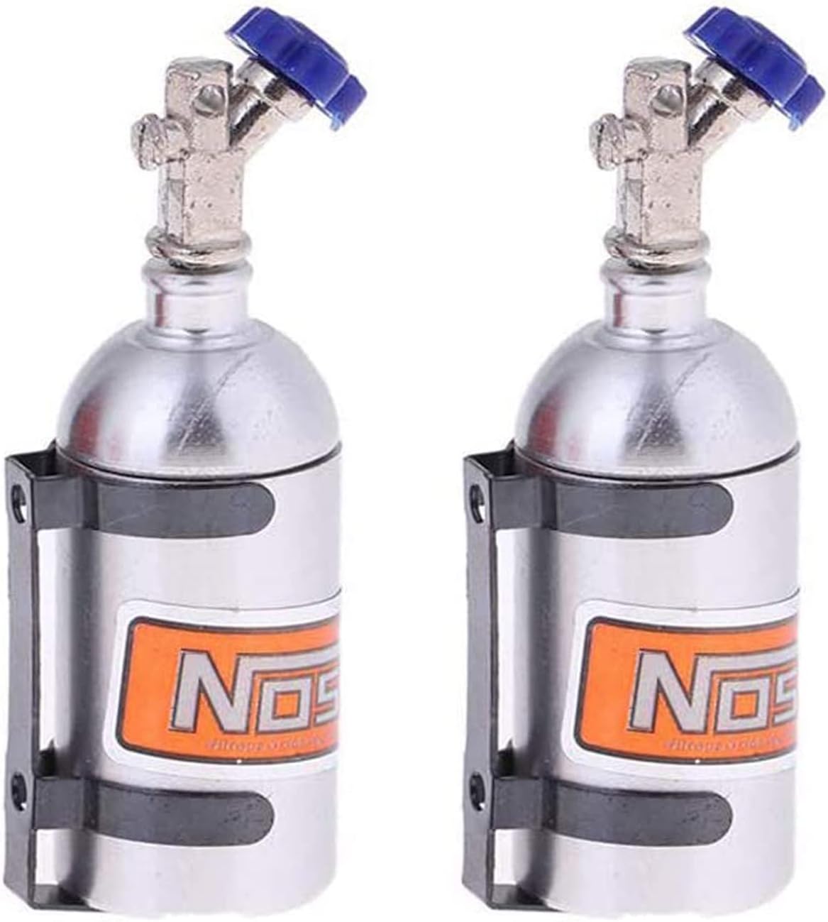 2Pack Metal Simulation Nitrogen Bottle Decoration Part Accessory