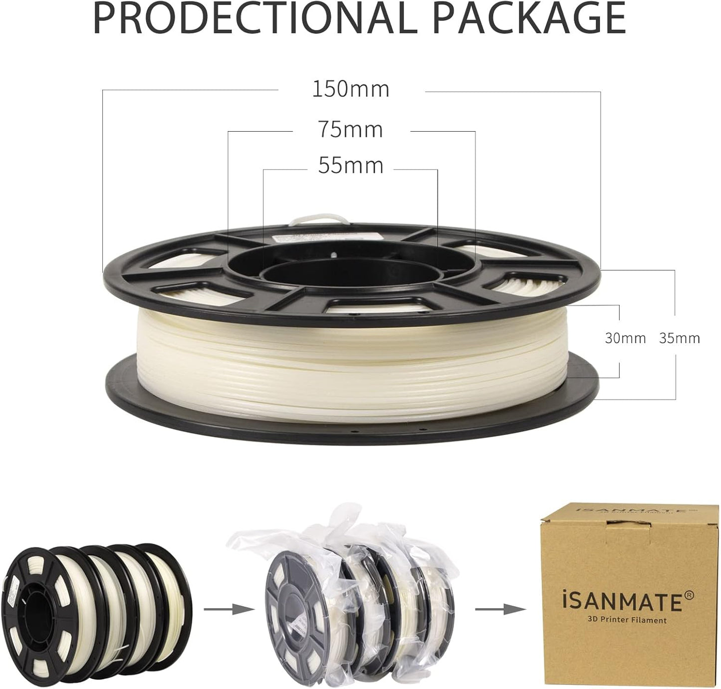 iSANMATE 3D Printer Filament Bundle