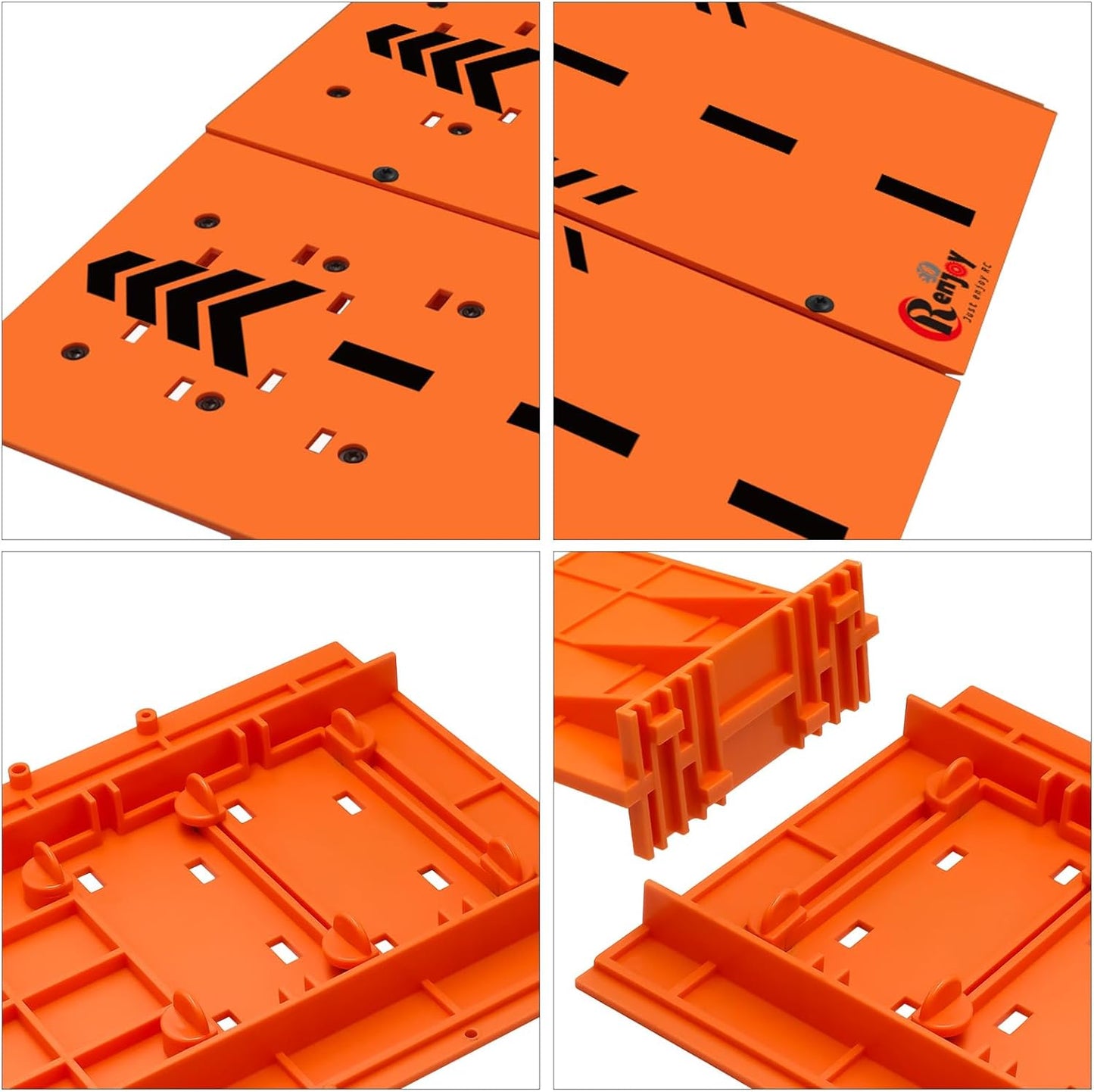 RC Car Jump Ramp Takeoff Board RC Ramp for Jumping Stunt Playset for 1/12 1/14 1/16 1/18 1/24 Remote Control Car Accessories(Orange)