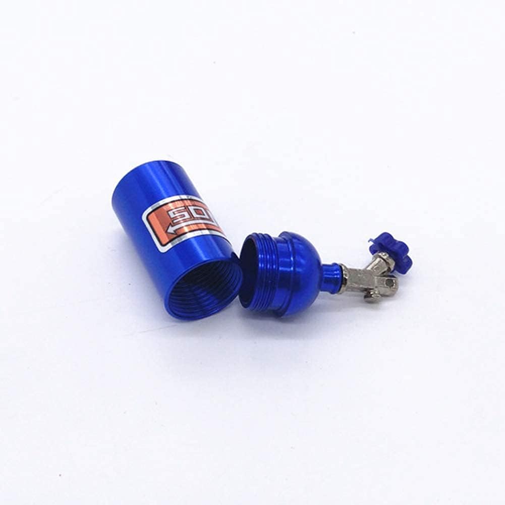 2Pack Metal Simulation Nitrogen Bottle Decoration Part Accessory