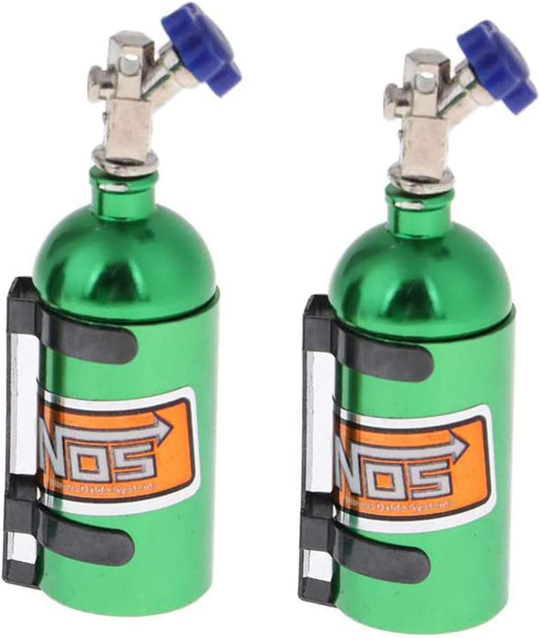 2Pack Metal Simulation Nitrogen Bottle Decoration Part Accessory