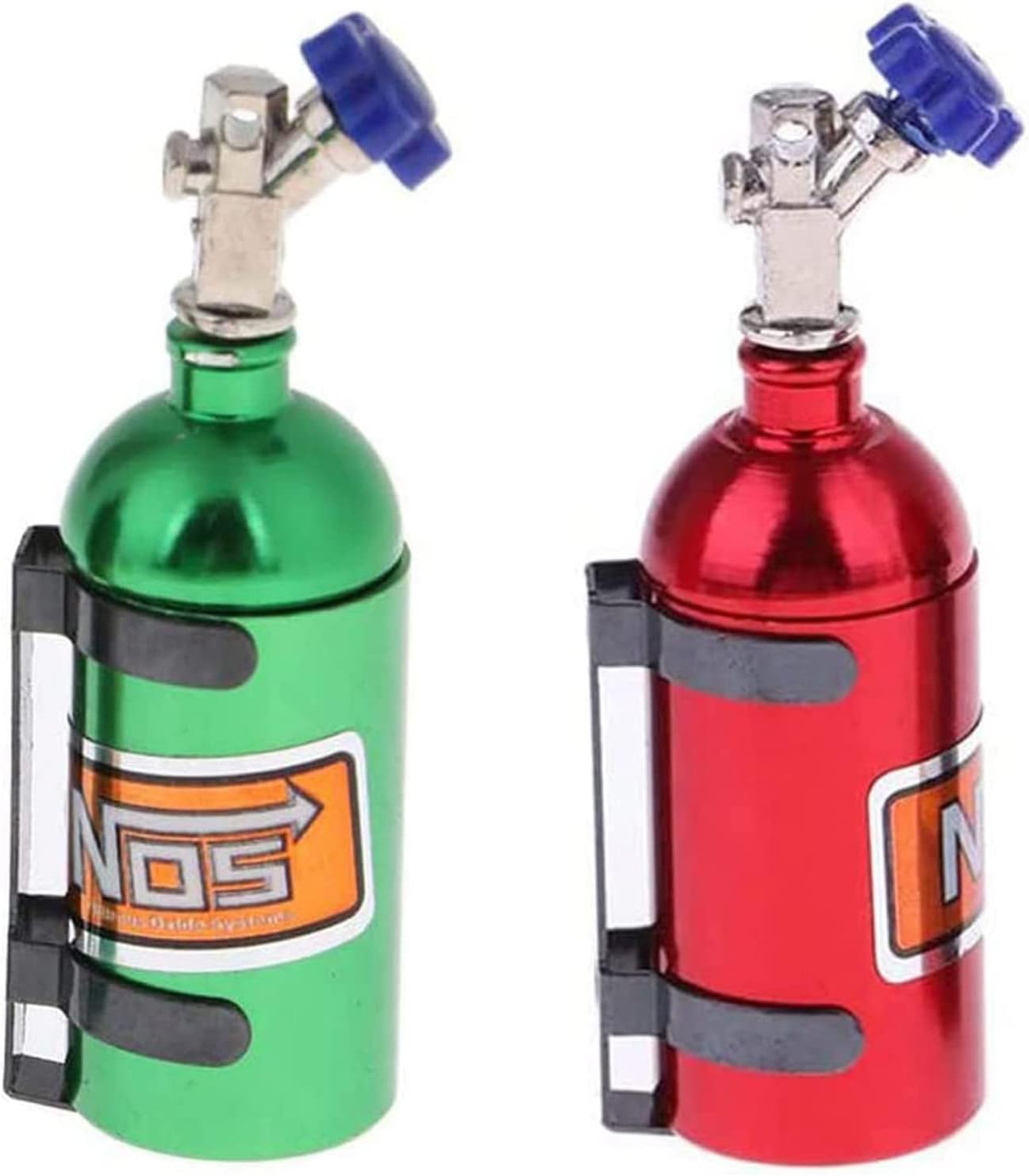 2Pack Metal Simulation Nitrogen Bottle Decoration Part Accessory