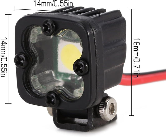 INJORA RC Crawler Lights LED Headlight for Axial TRX-4 TRX6 SCX10