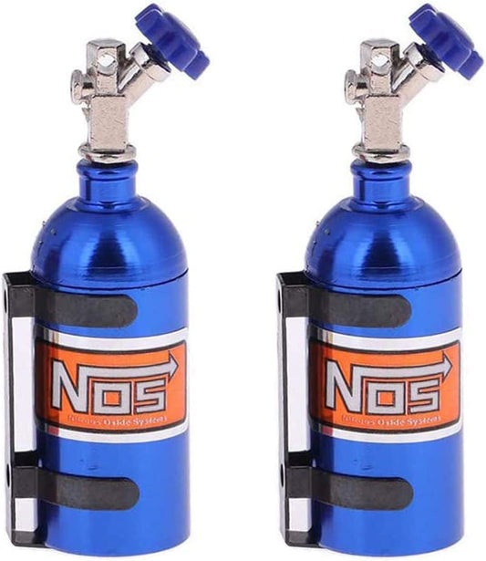 2Pack Metal Simulation Nitrogen Bottle Decoration Part Accessory