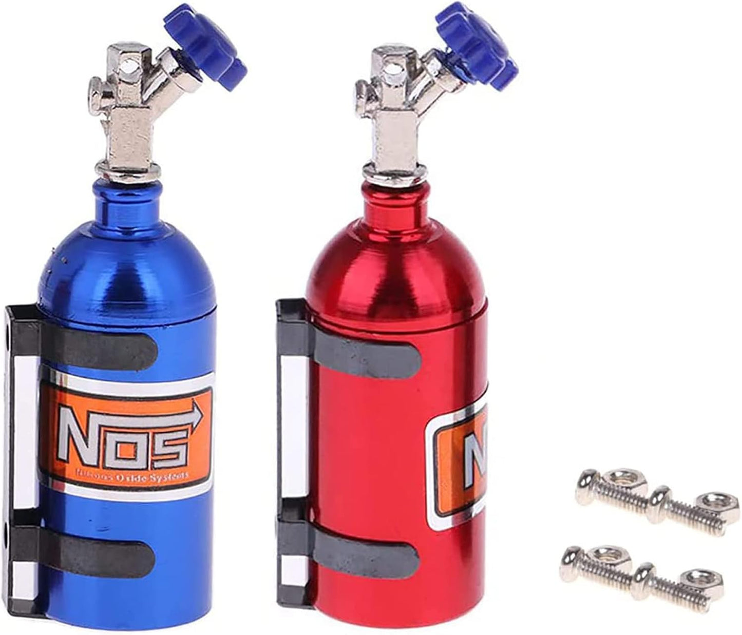 2Pack Metal Simulation Nitrogen Bottle Decoration Part Accessory