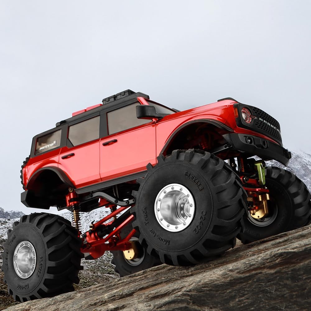 GLOBACT Aluminum Monster Truck RC Wheel Tires