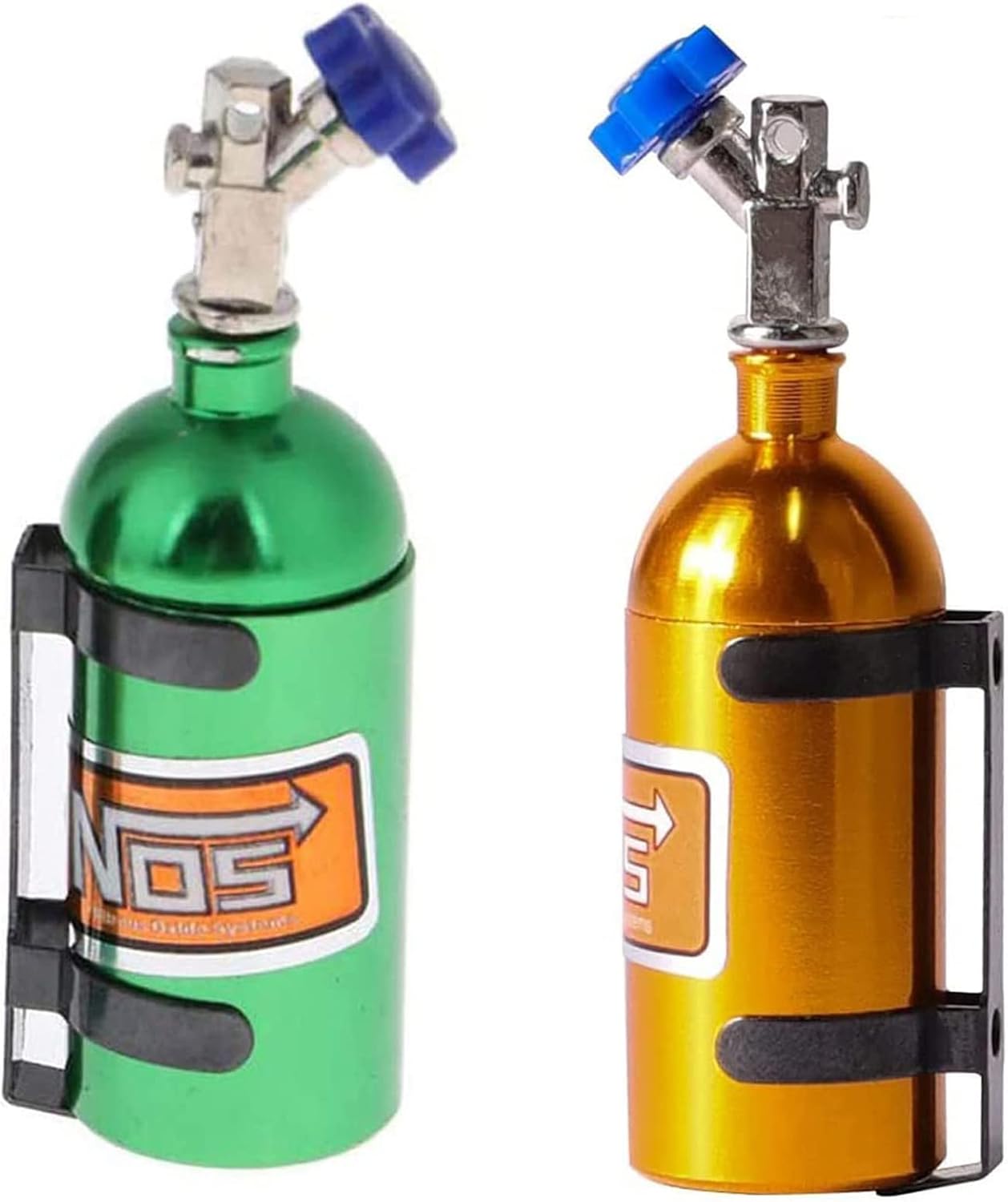 2Pack Metal Simulation Nitrogen Bottle Decoration Part Accessory