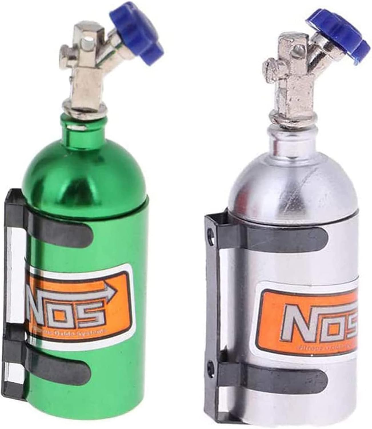 2Pack Metal Simulation Nitrogen Bottle Decoration Part Accessory