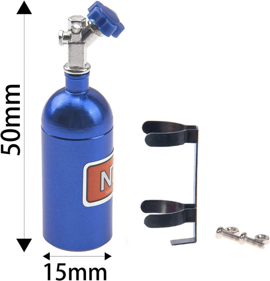 2Pack Metal Simulation Nitrogen Bottle Decoration Part Accessory