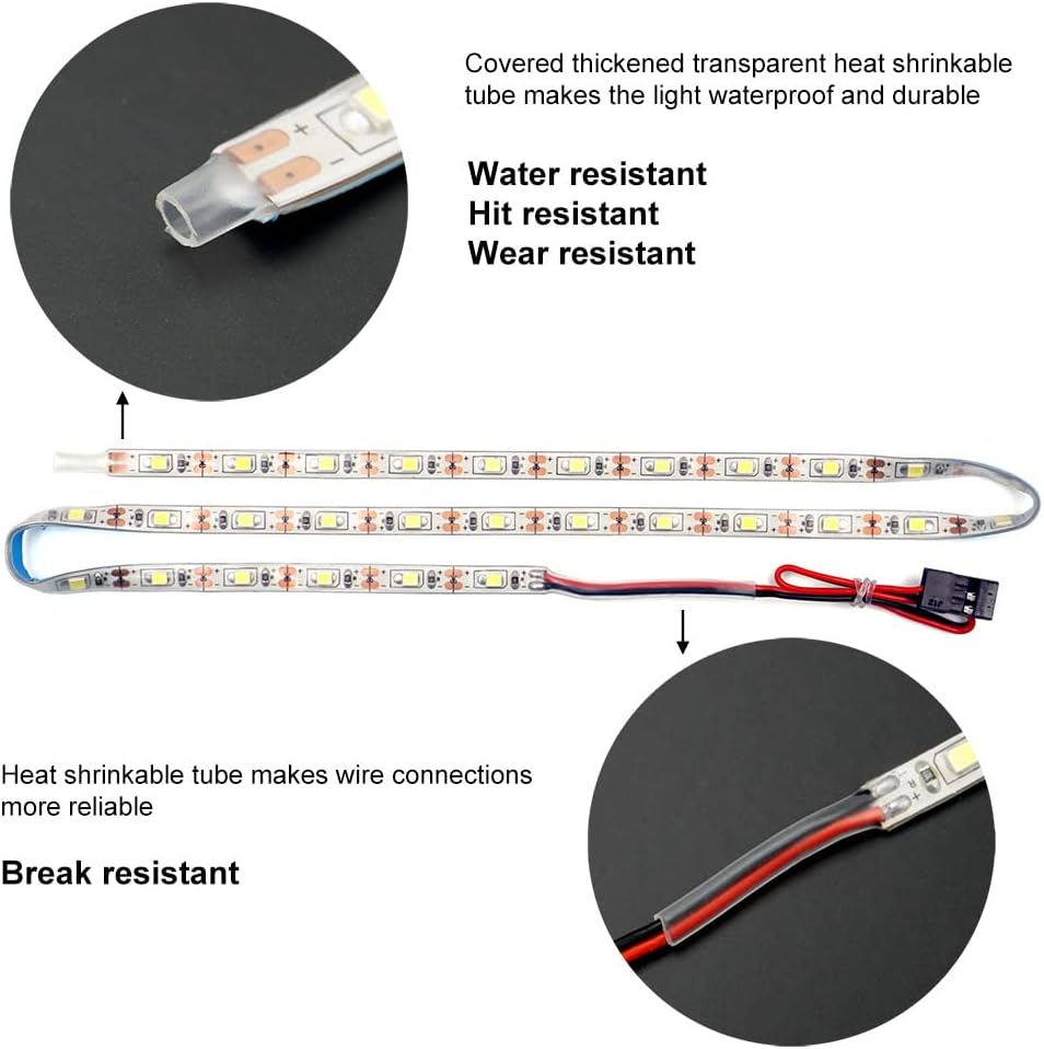 Waterproof LED Light Strips for RC Cars