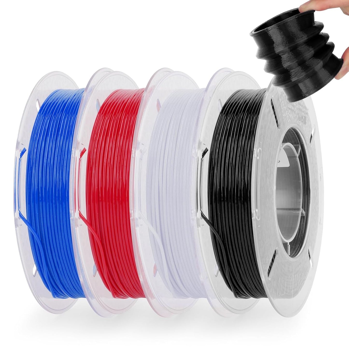 AMOLEN Silk PLA 3D Printer Filament Bundle