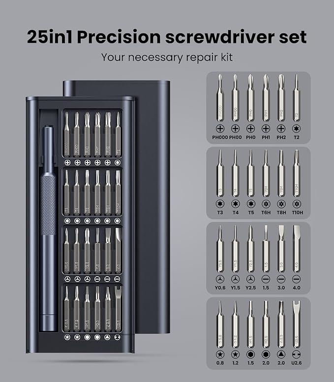 25-in-1 Small Precision Screwdriver Set