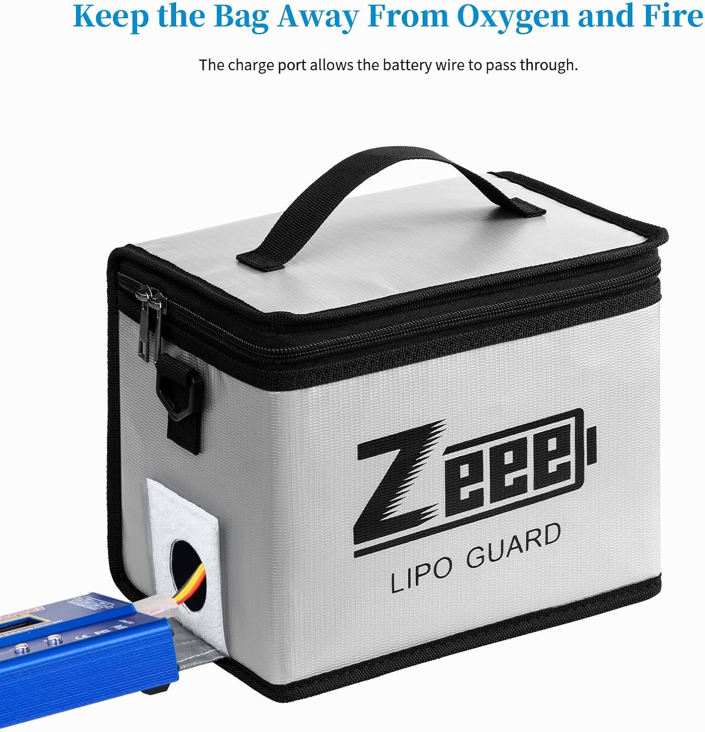 Zeee Fireproof Explosionproof Large Capacity Battery Storage Guard Pouch