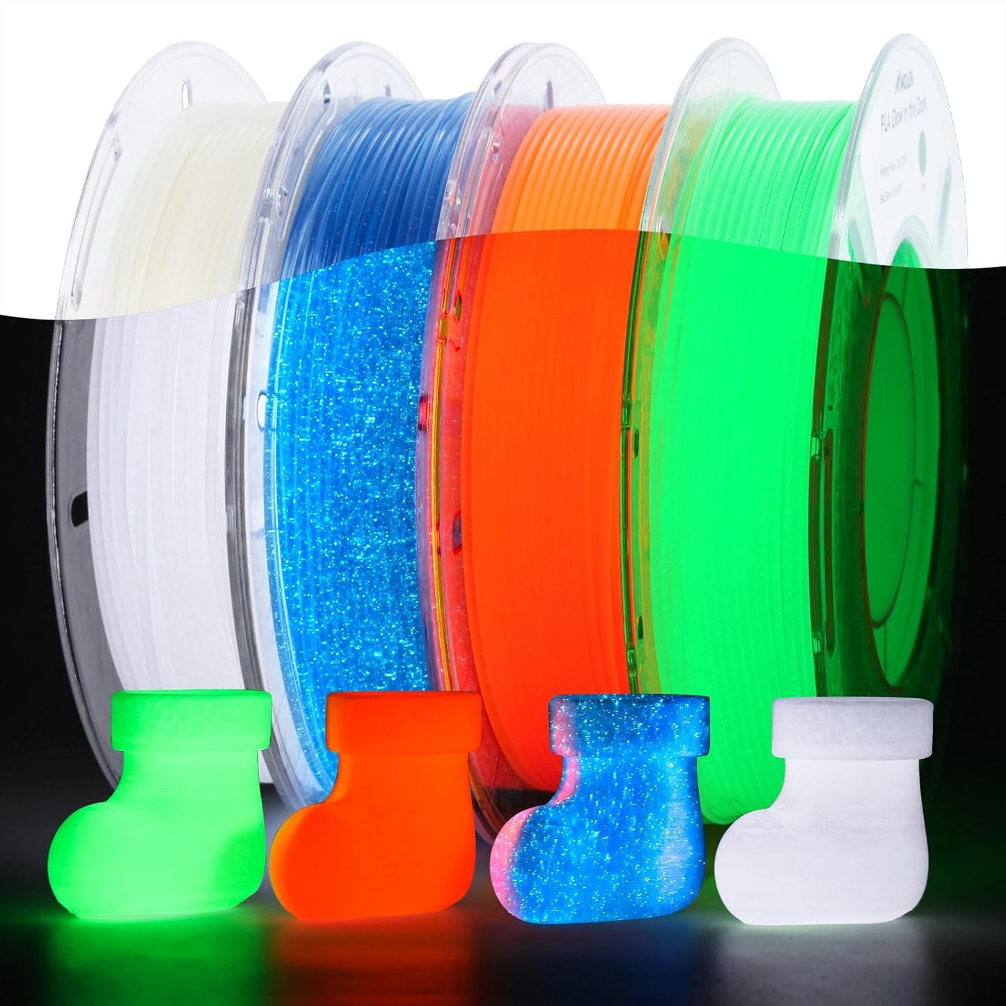 AMOLEN Silk PLA 3D Printer Filament Bundle
