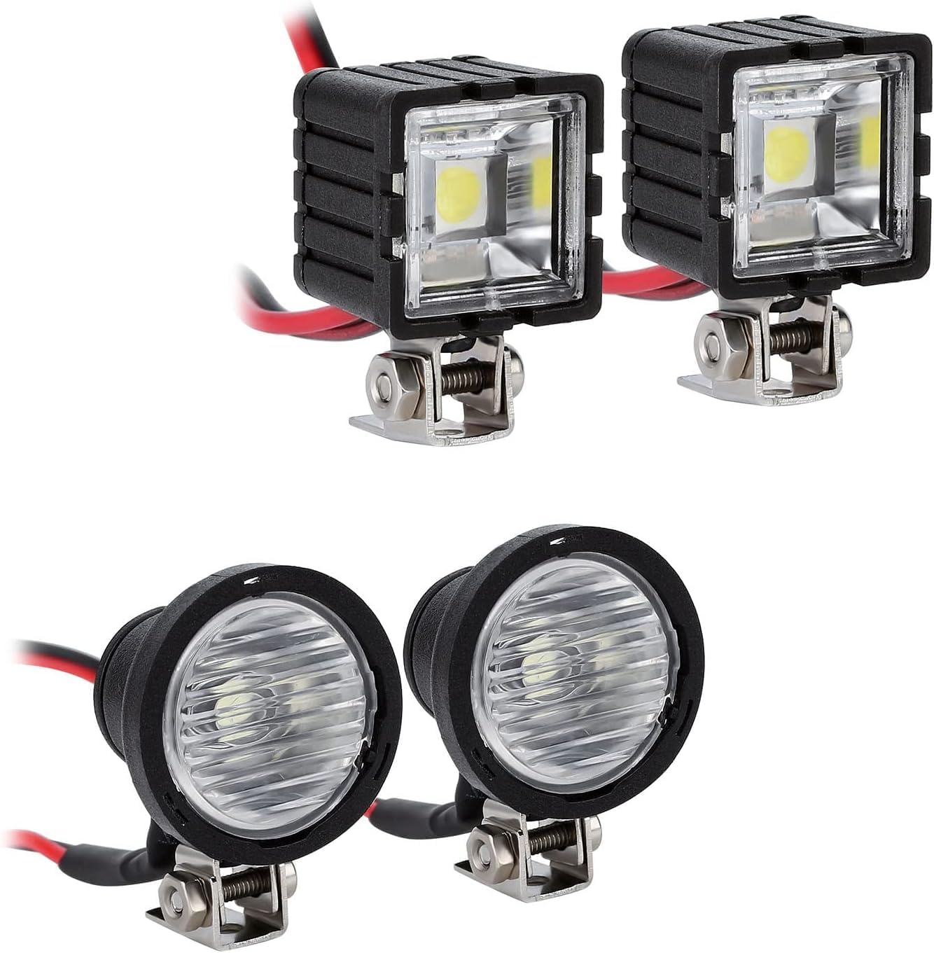 INJORA RC Crawler Lights LED Headlight for Axial TRX-4 TRX6 SCX10