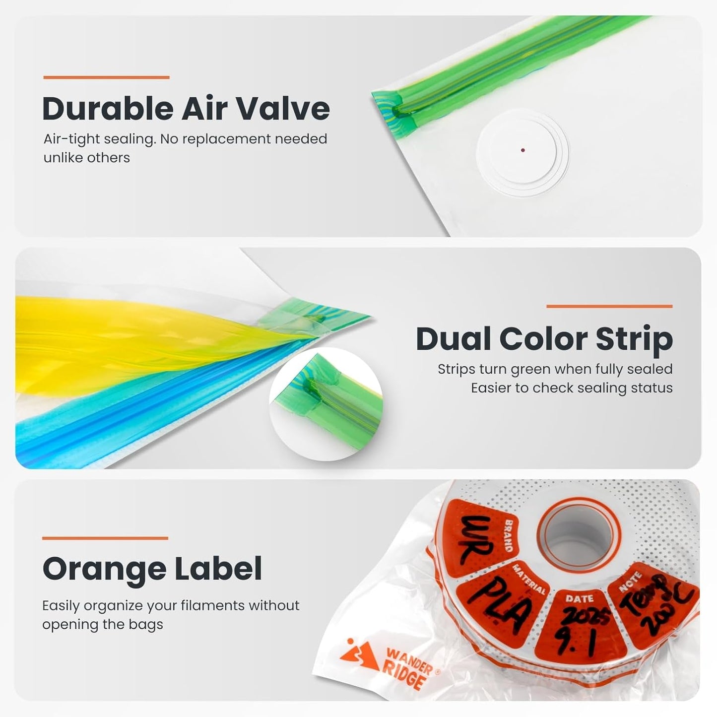 3D Printer Filament Storage Bags