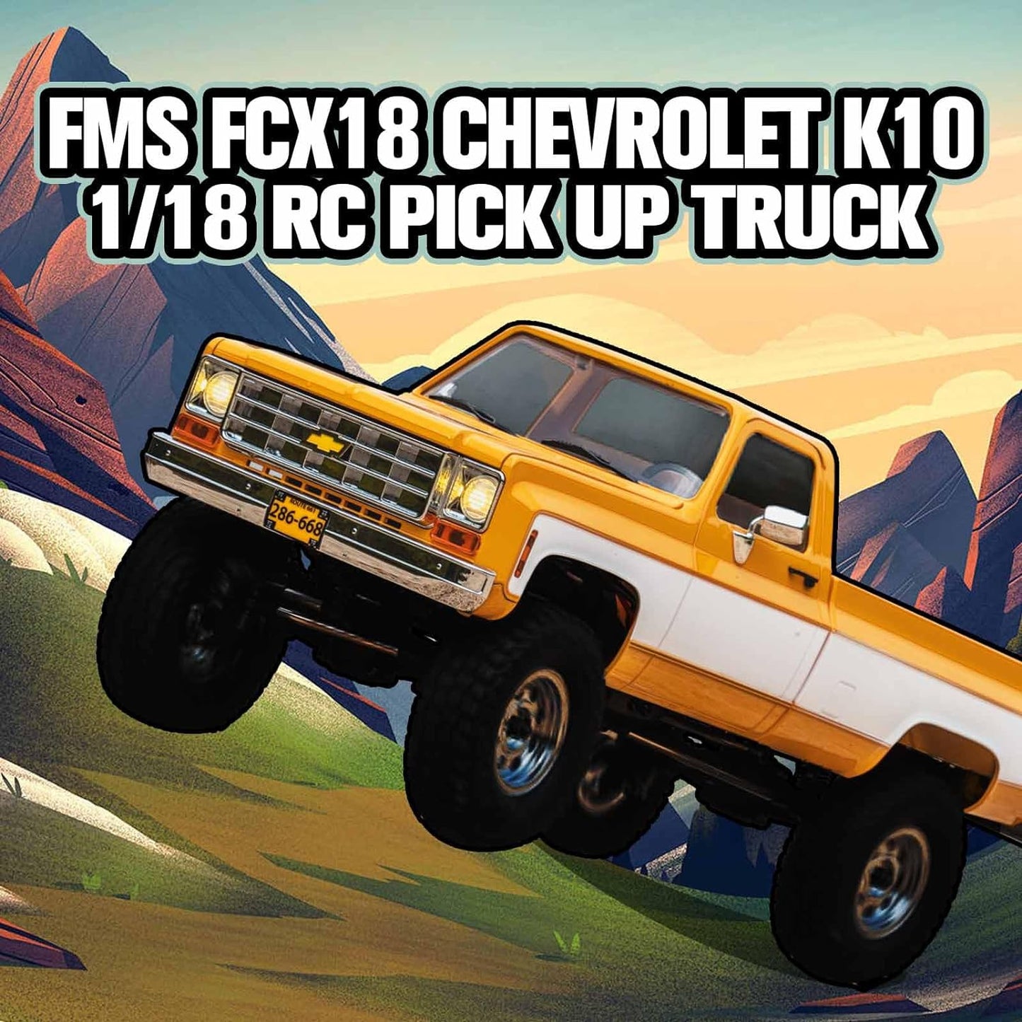 FCX18 FMS 1/18 Chevrolet K10 RC Truck
