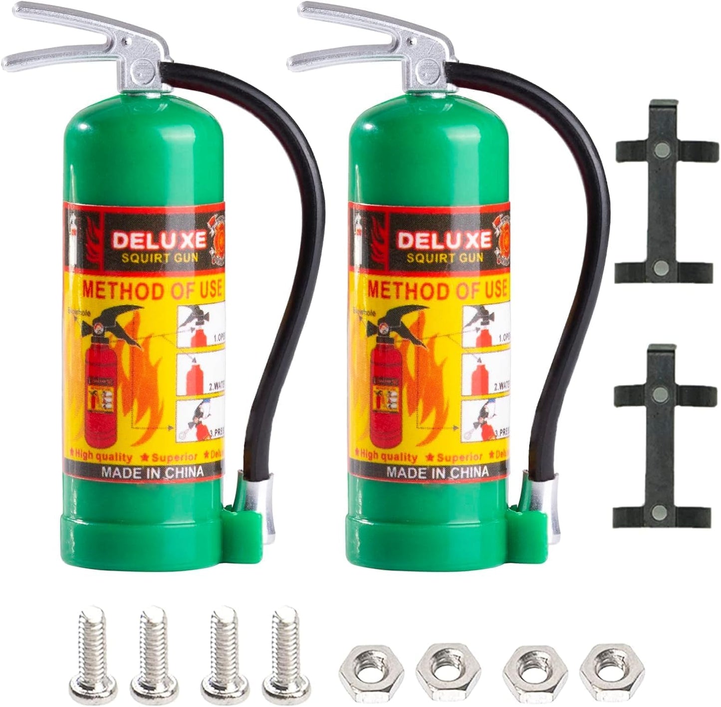 2Pack Metal Simulation Nitrogen Bottle Decoration Part Accessory