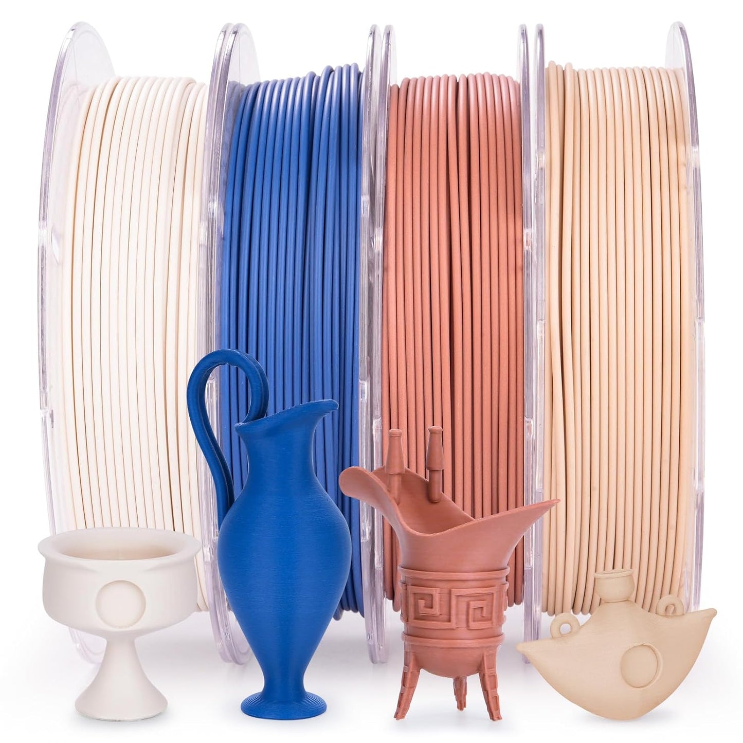 AMOLEN Silk PLA 3D Printer Filament Bundle