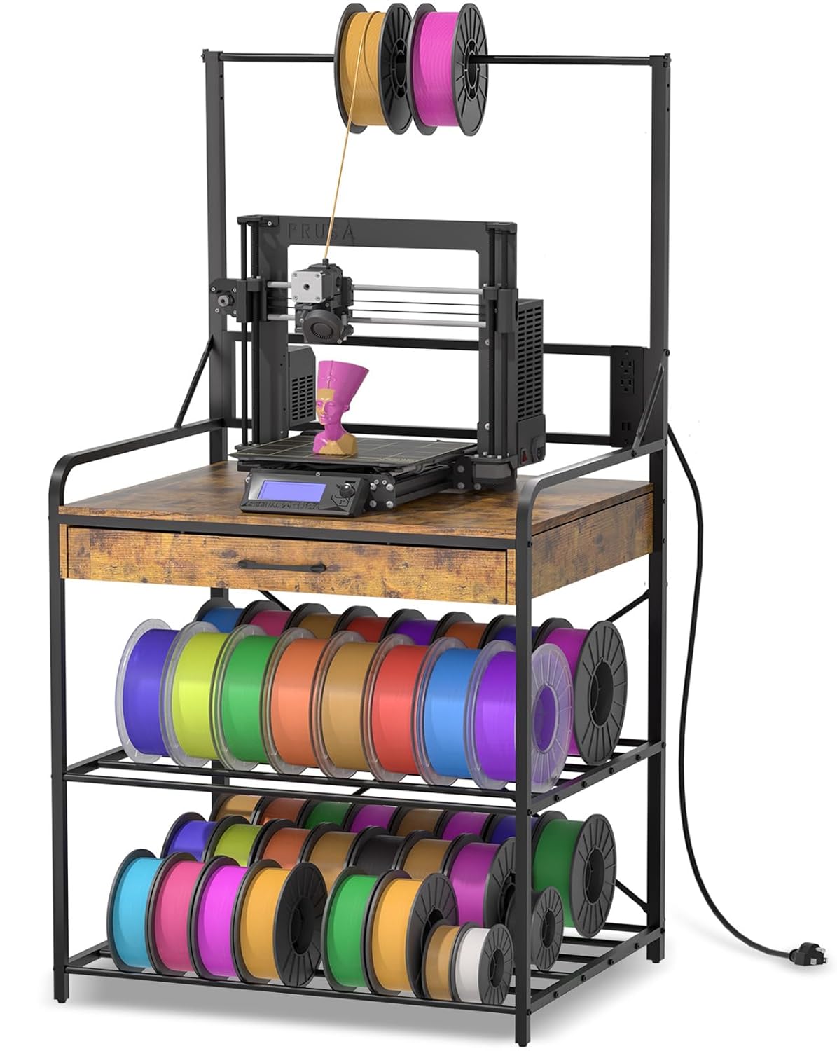 3D Printer Stand with Filament Storage