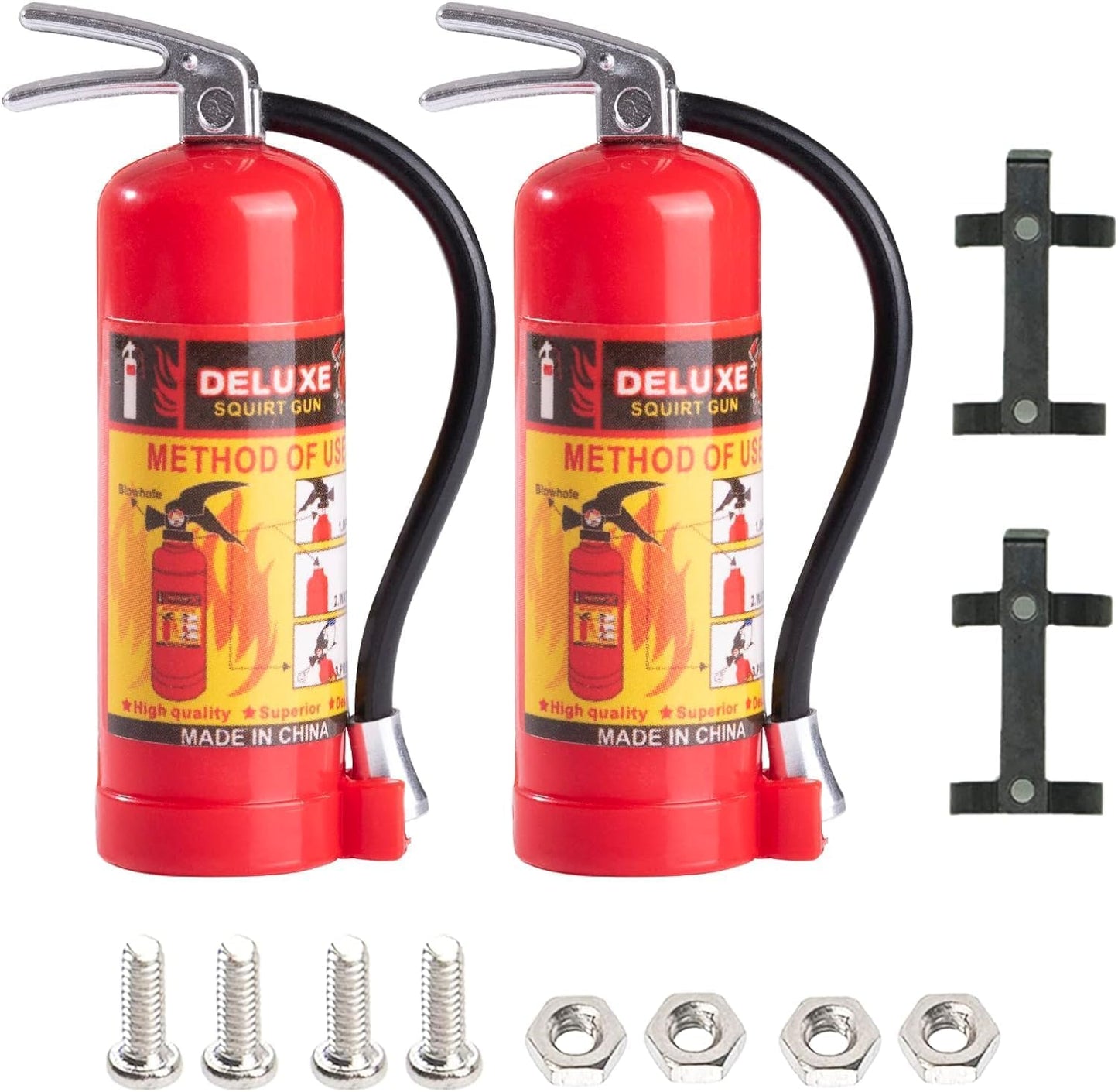 2Pack Metal Simulation Nitrogen Bottle Decoration Part Accessory