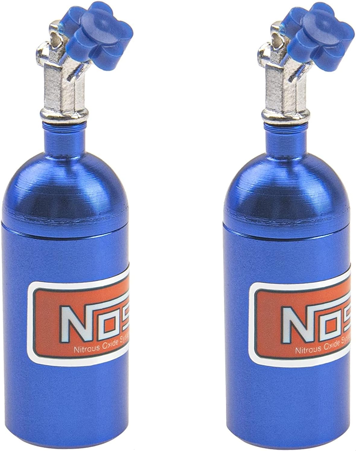2Pack Metal Simulation Nitrogen Bottle Decoration Part Accessory