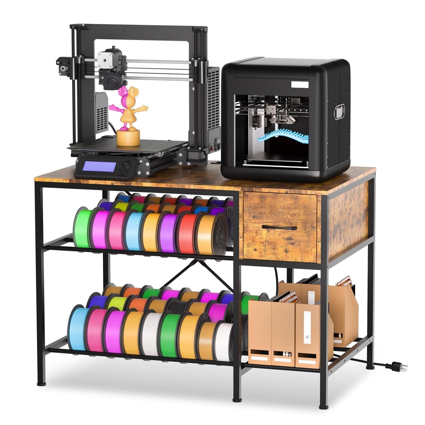 3D Printer Stand with Filament Storage