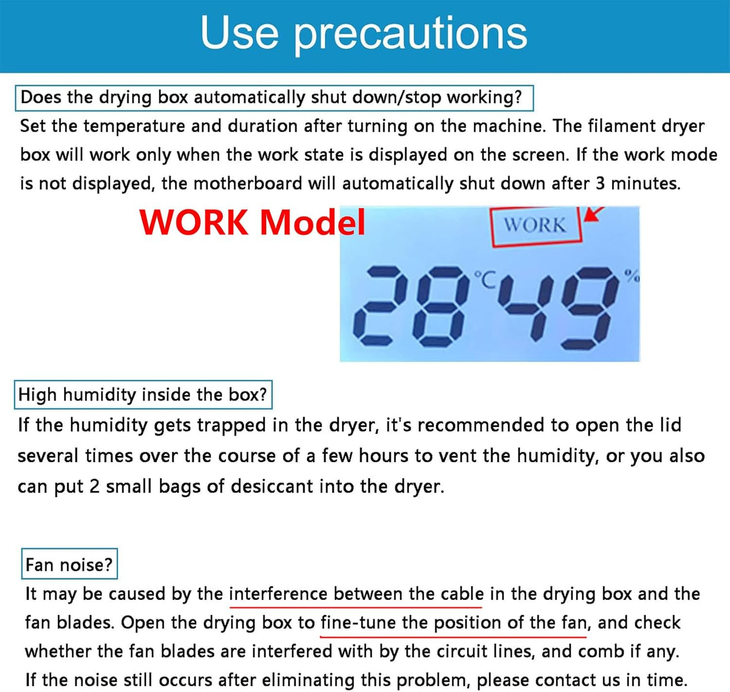 Comgrow 3D Printer Filament Dryer Box