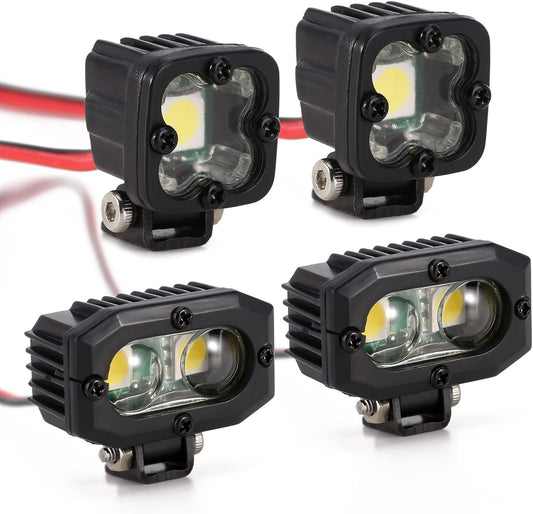 INJORA RC Crawler Lights LED Headlight for Axial TRX-4 TRX6 SCX10