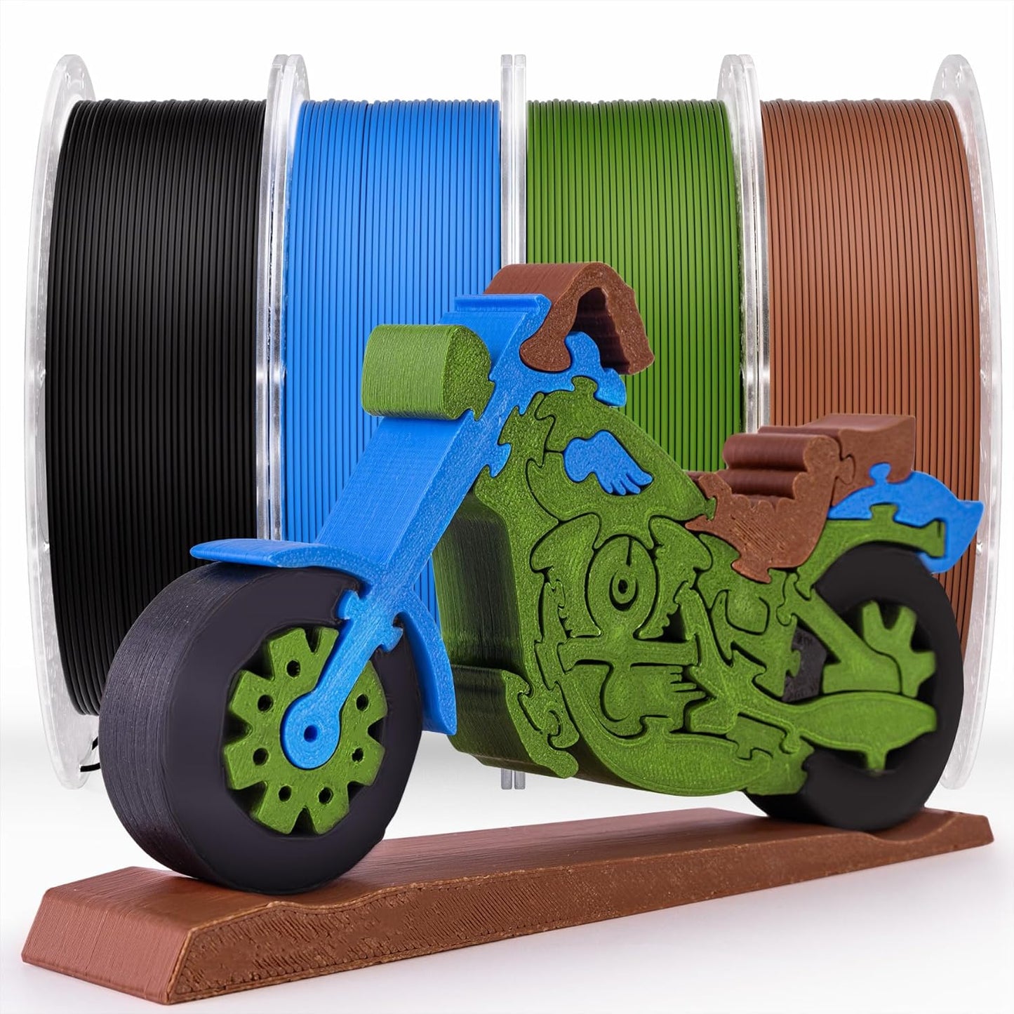 AMOLEN Silk PLA 3D Printer Filament Bundle