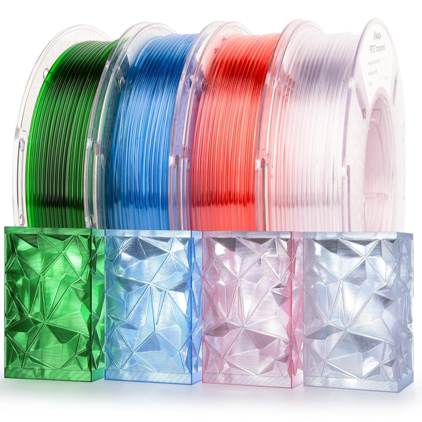 AMOLEN Silk PLA 3D Printer Filament Bundle