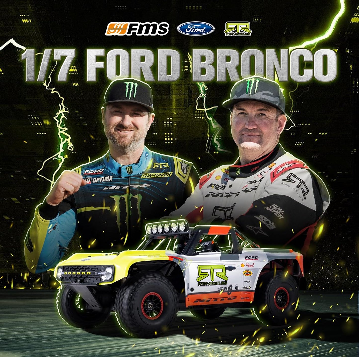 FMS 1/7 Ford Bronco RTR EB Fast RC Truck