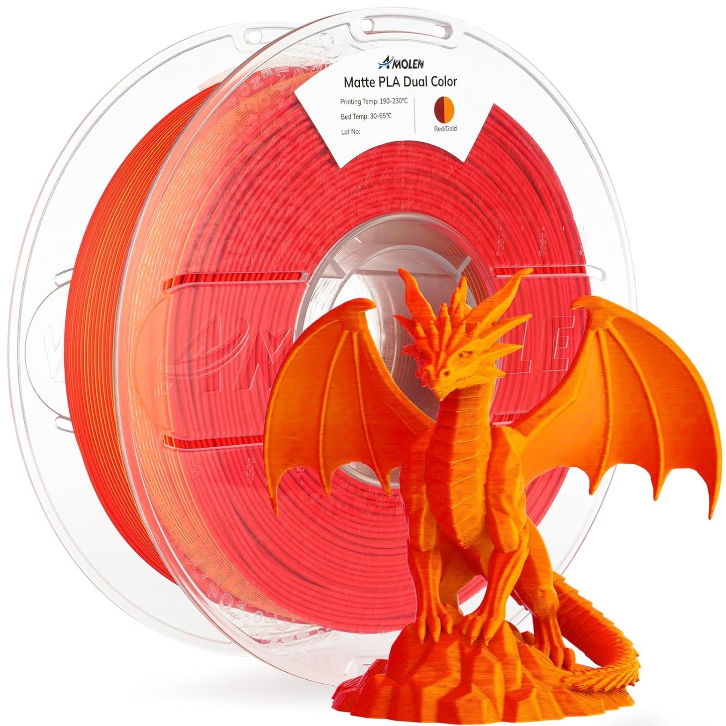 AMOLEN Silk PLA 3D Printer Filament Bundle