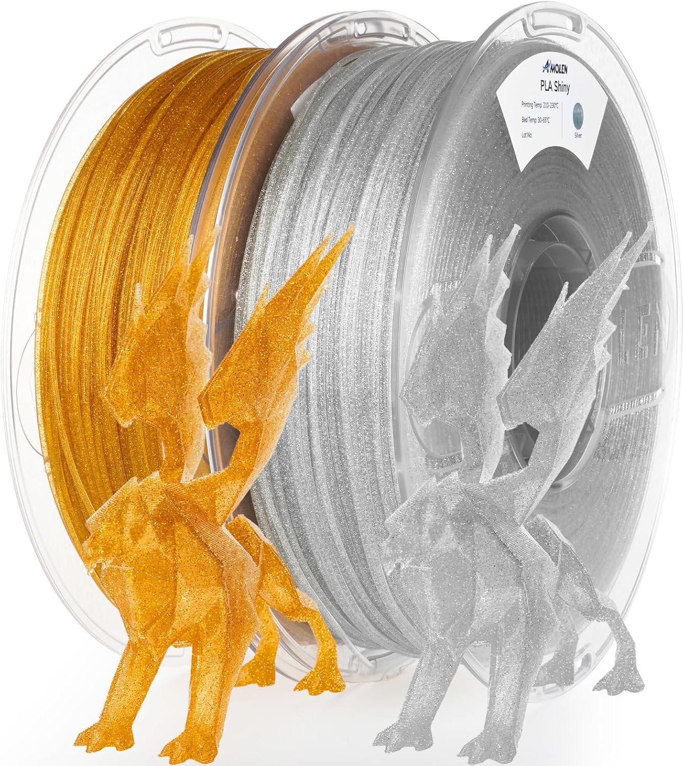 AMOLEN Silk PLA 3D Printer Filament Bundle